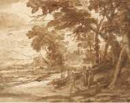 Gellee Claude Le Lorrain Landscape with Figures  - Hermitage